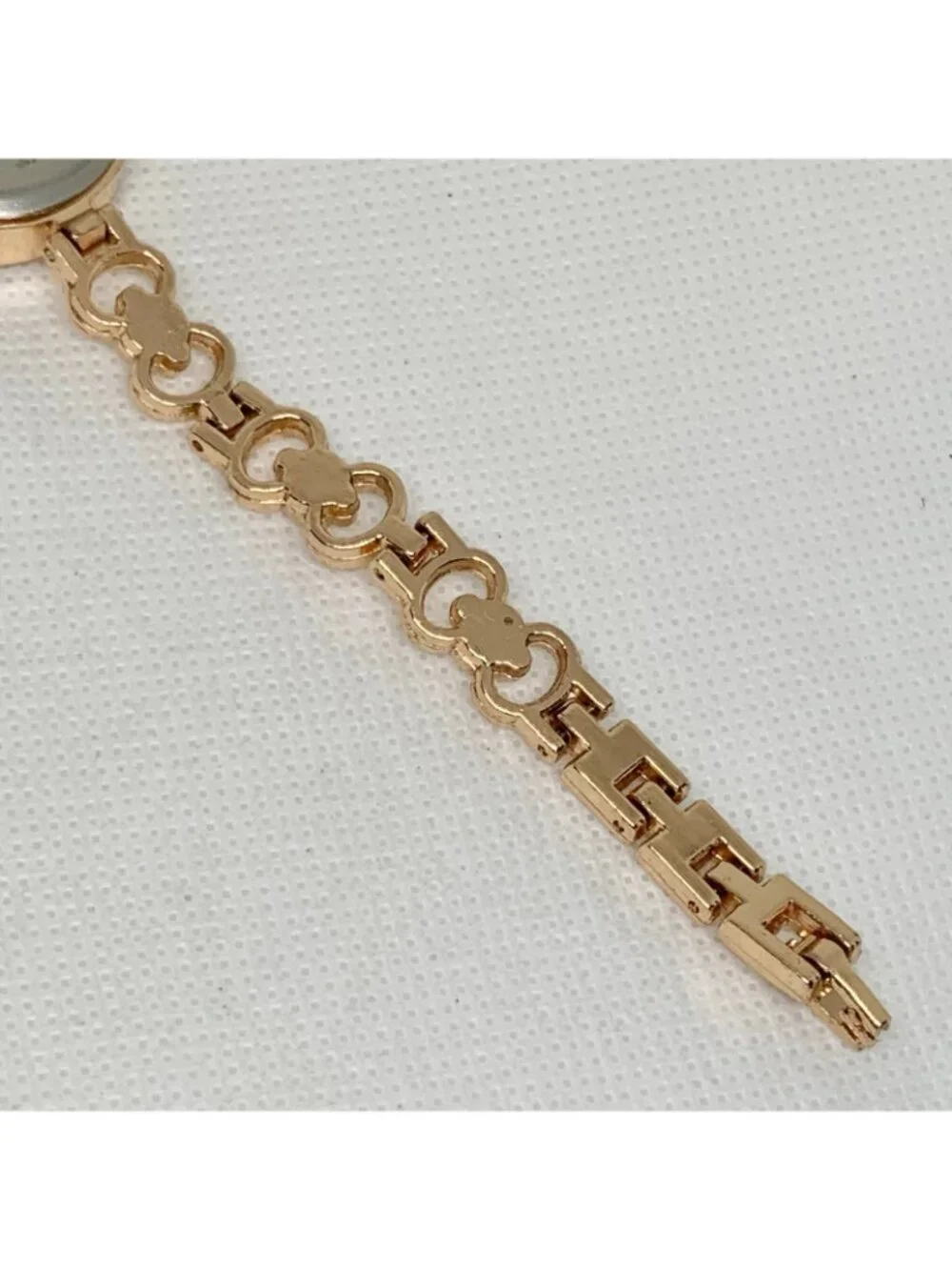 Blear women’s watch rose gold tone 24mm quartz rhinestones up to 7.5” running